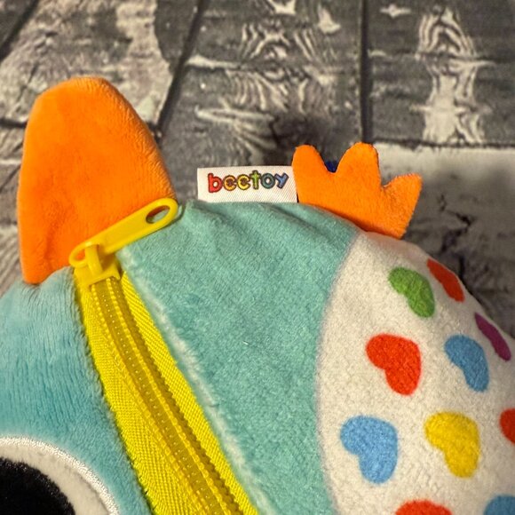 Beetoy Owl Sensory Buckle Pillow Zipper Toys Toddlers 1-3, Toddler Travel Toy - Picture 6 of 8
